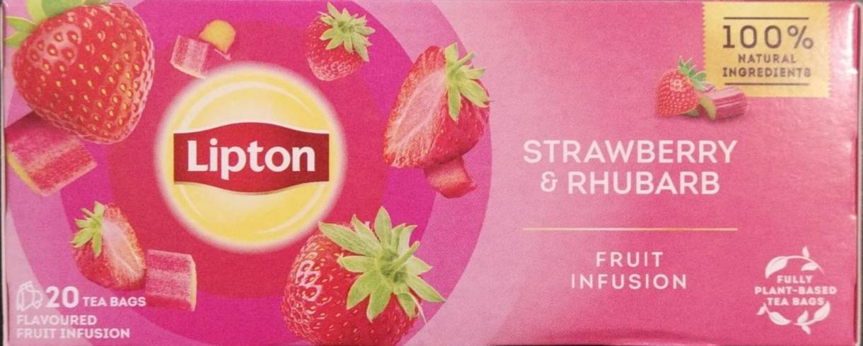 Fotografie - Strawberry & Rhubarb Fruit Infusion Lipton