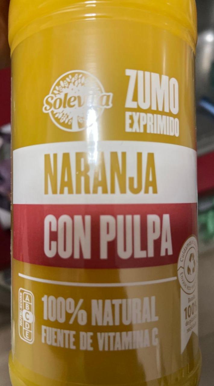 Fotografie - Zumo Exprimido Naranja con Pulpa Solevita