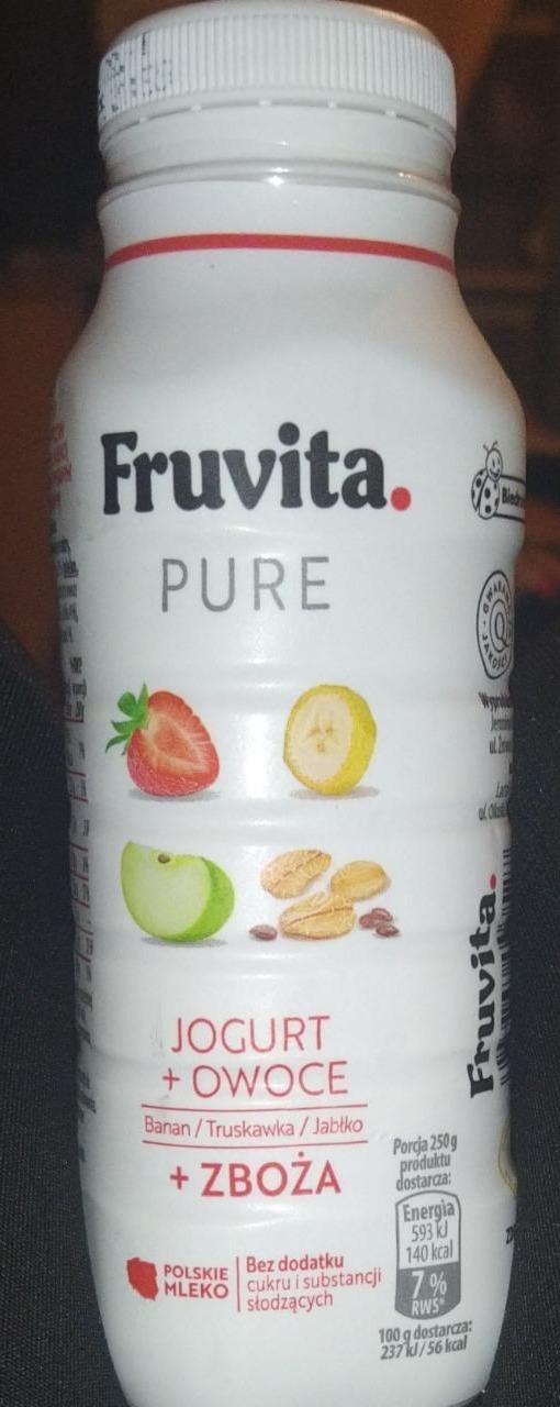 Fotografie - Pure jogurt+owoce Banan Truskawka Jabłko FruVita