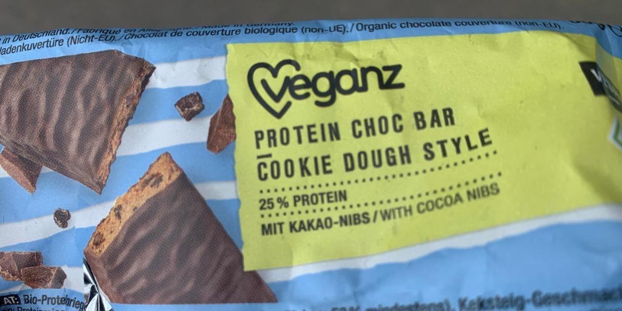 Fotografie - Protein Choc Bar Cookie Dough Style Veganz