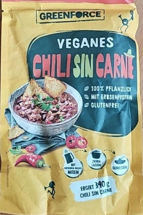 Fotografie - Veganes Chili sin Carne Greenforce