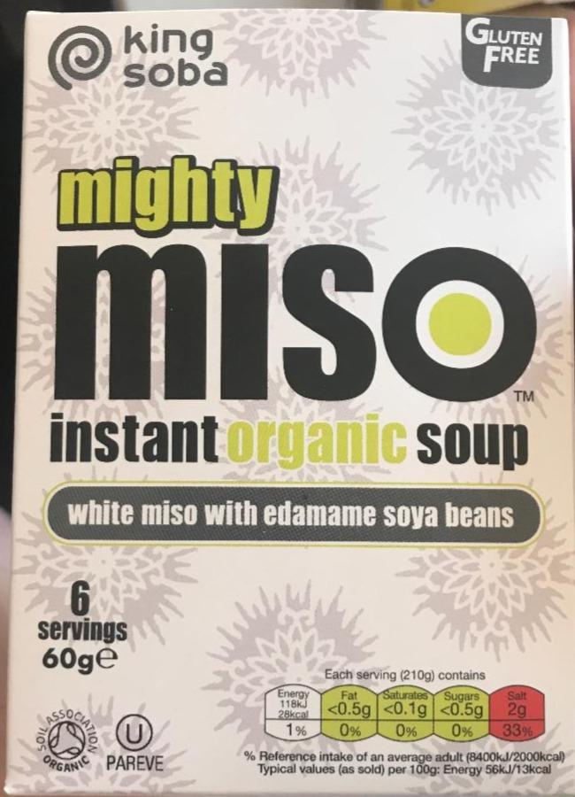 Fotografie - mighty Miso instant organic soup with Edamame beans King Soba
