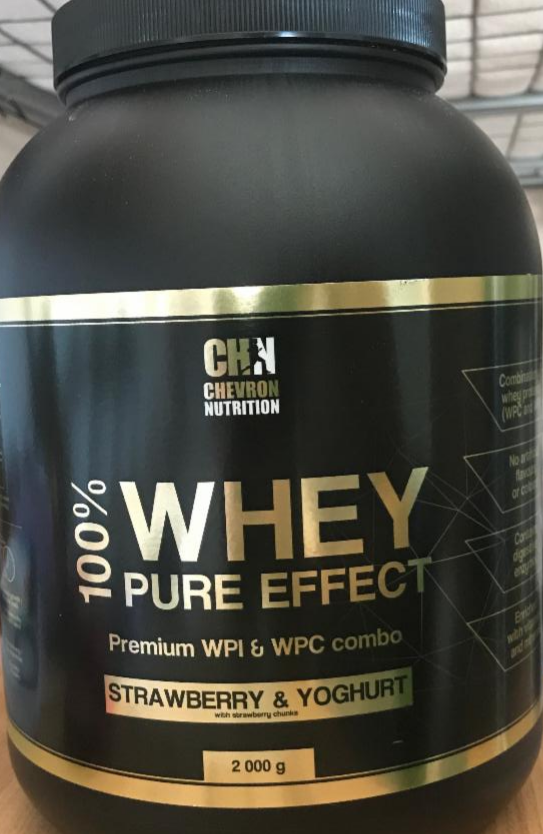 Fotografie - Whey Pure Effect Premium Protein Strawberry & Yoghurt Chevron Nutrition