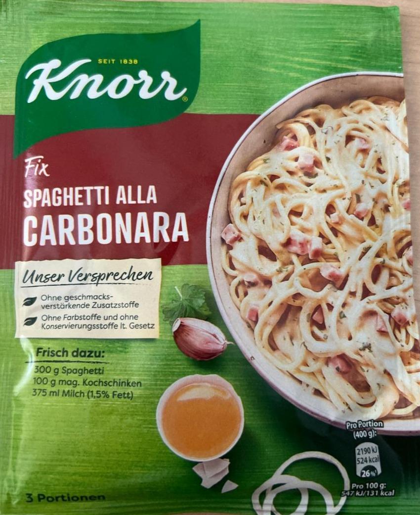 Fotografie - Fix Spaghetti alla Carbonara Knorr