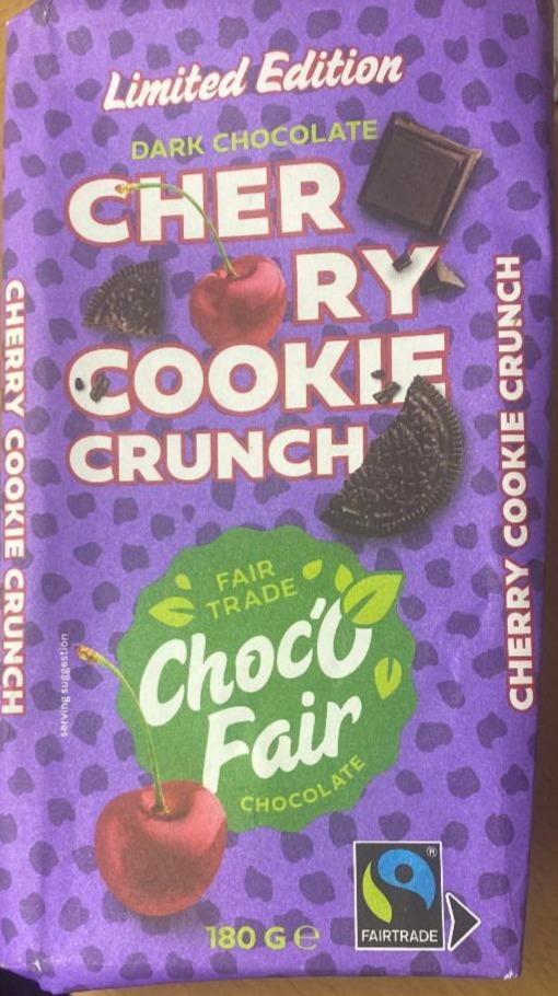 Fotografie - Cherry cookie crunch Dark Chocolate Choco Fair