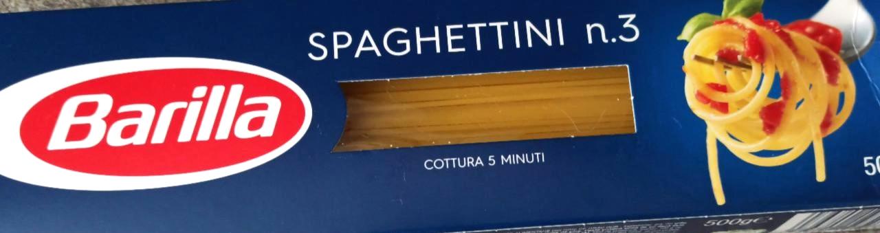 Fotografie - Spaghettini n.3 Barilla