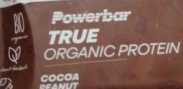 Fotografie - True Organic Protein Cocoa peanut PowerBar
