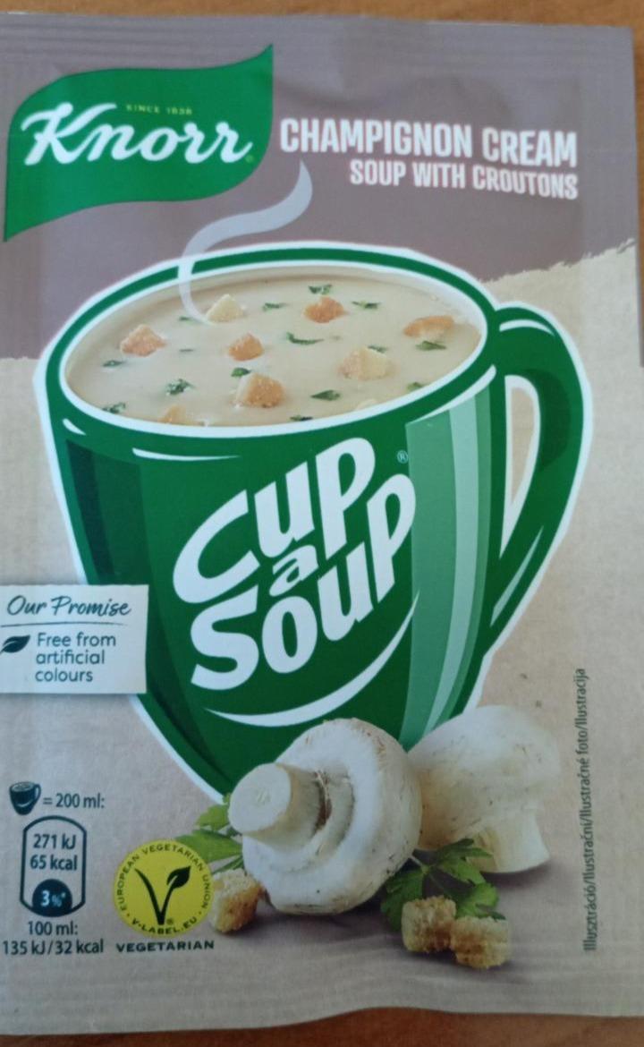 Fotografie - Cup a Soup Champignon cream soup with croutons Knorr
