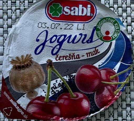 Fotografie - jogurt Sabi višeň - mák