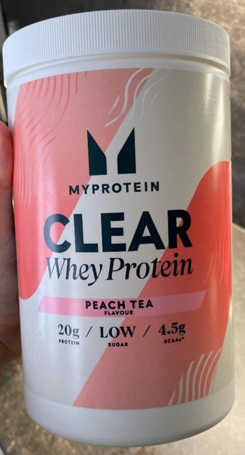 Fotografie - Clear Whey Isolate Peach Tea MyProtein
