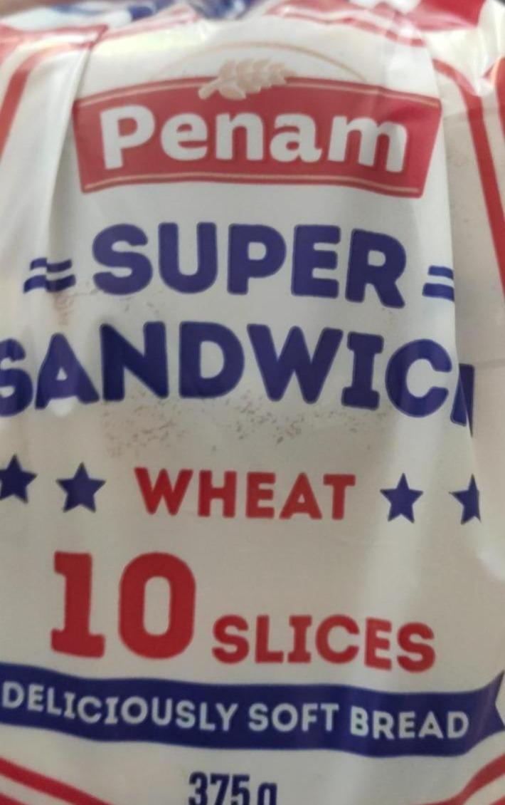 Fotografie - Super sandwich wheat (toustový chléb pšeničný světlý) Penam