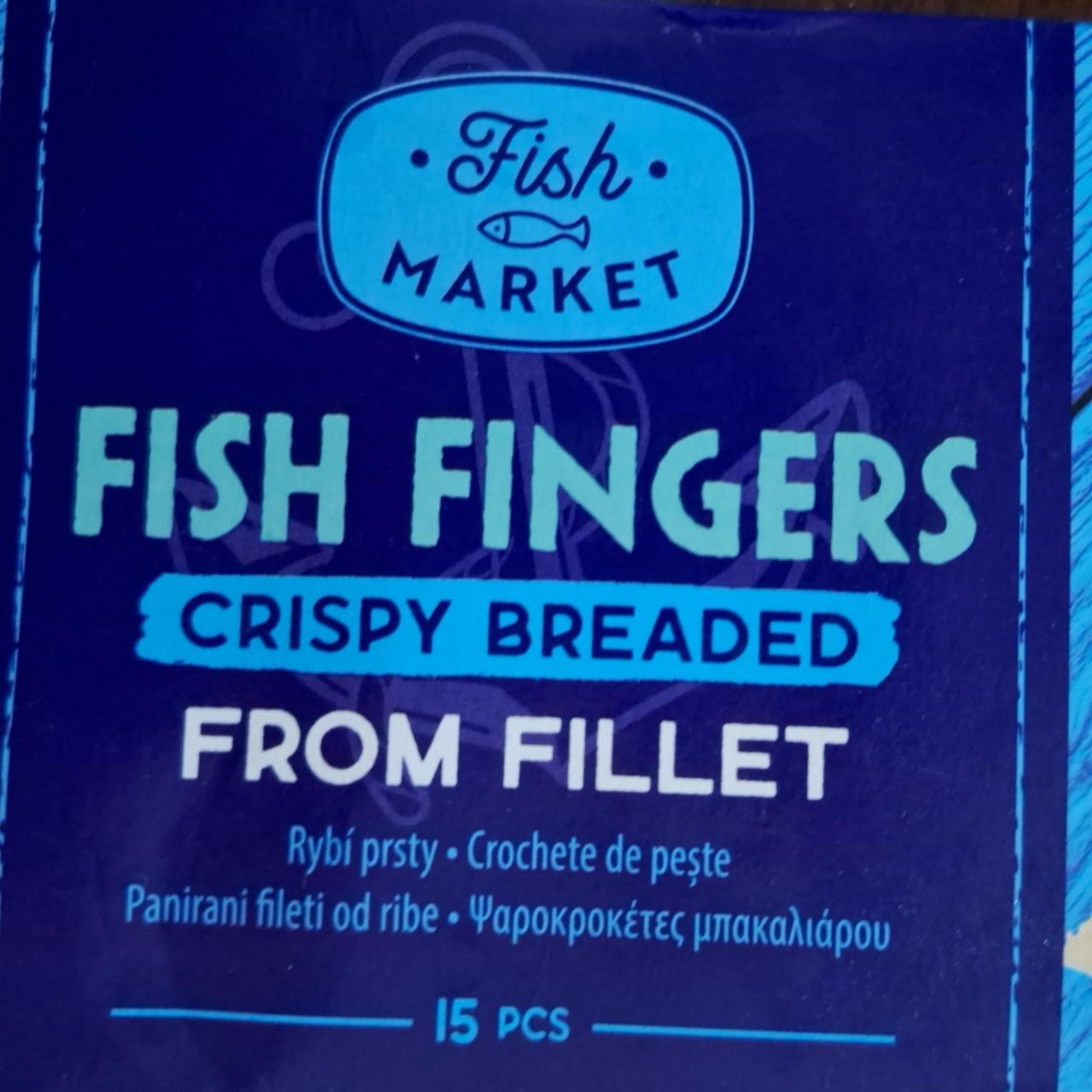 Fotografie - Fish fingers Crispy Breaded From Fillet Fish market
