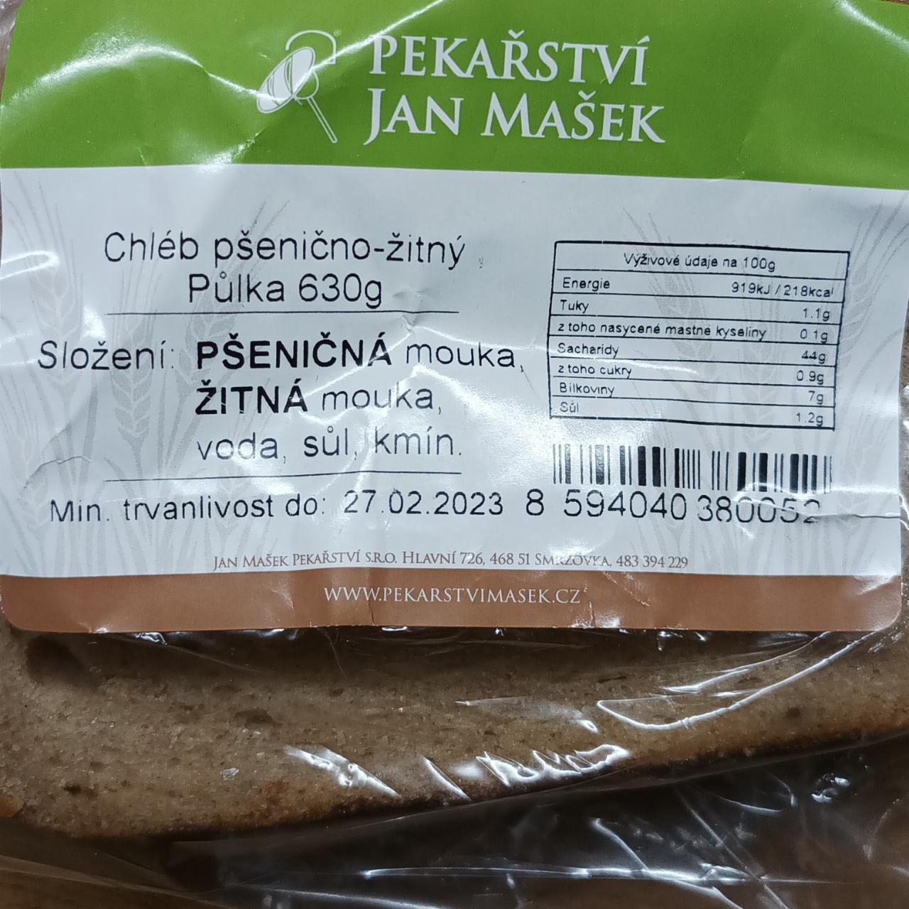 Fotografie - chléb pšenično-žitný Pekařství Jan Mašek