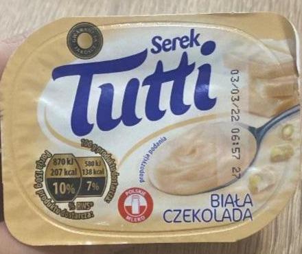 Fotografie - Serek biała czekolada Tutti