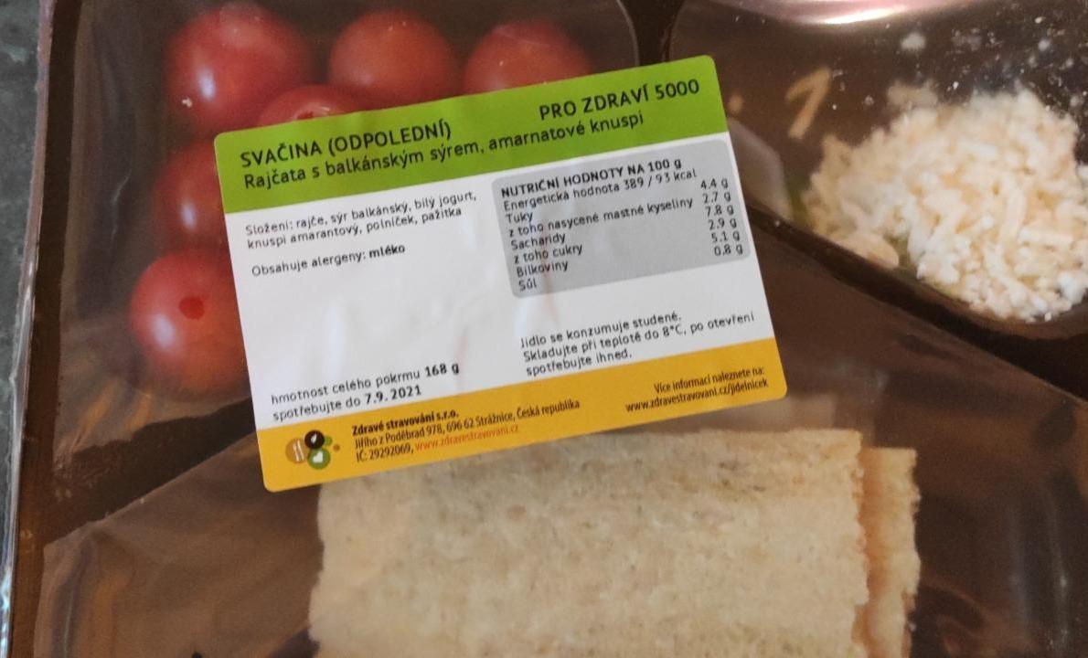 Fotografie - Rajčata s balkánským sýrem, amarnatové knuspi Zdravé stravování