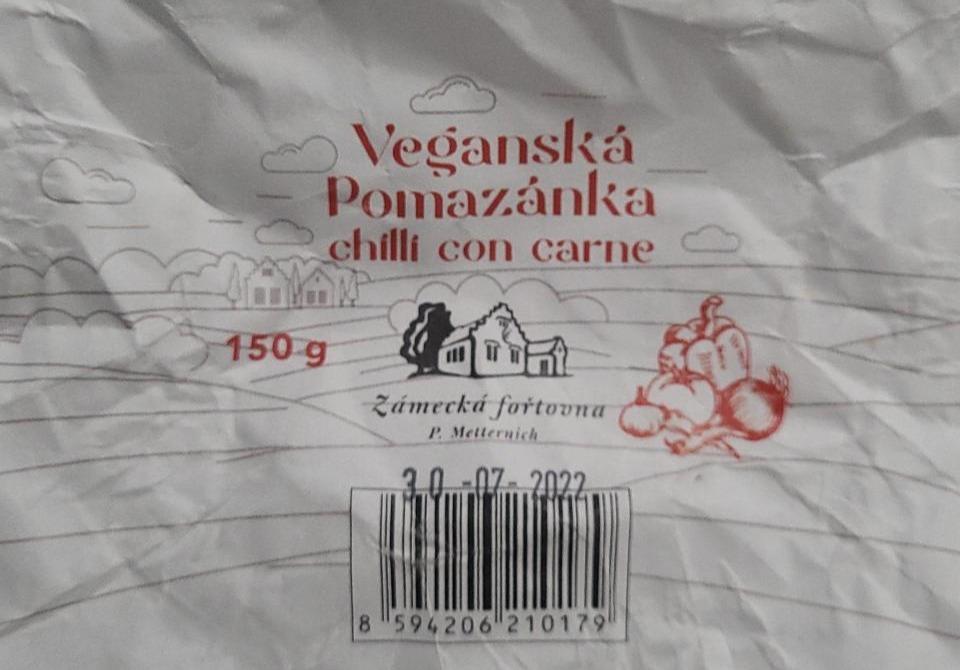 Fotografie - Veganská pomazánka chilli con carne Zámecká fořtovna