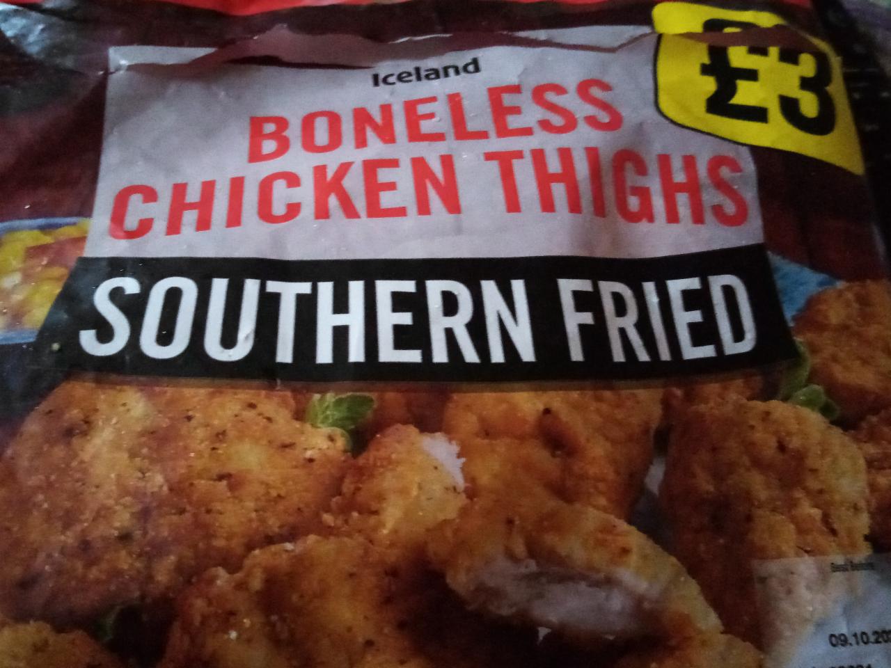 Fotografie - Southern Fried Boneless Chicken Thighs Iceland