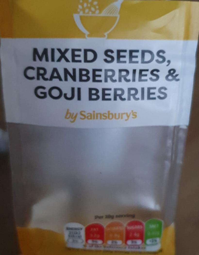Fotografie - Mixed Seeds, Cranberries & Goji Berries by Sainsbury's