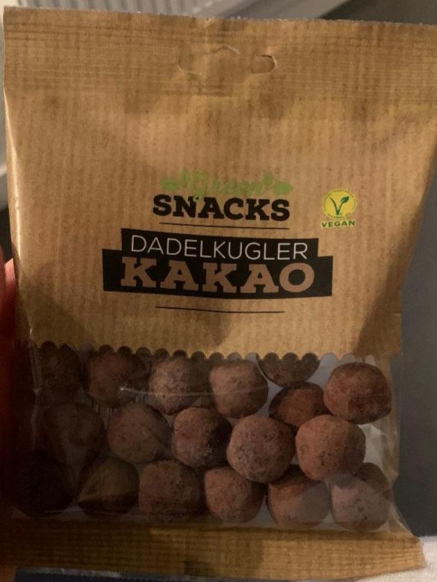 Fotografie - Dadelkugler kakao Green Snacks