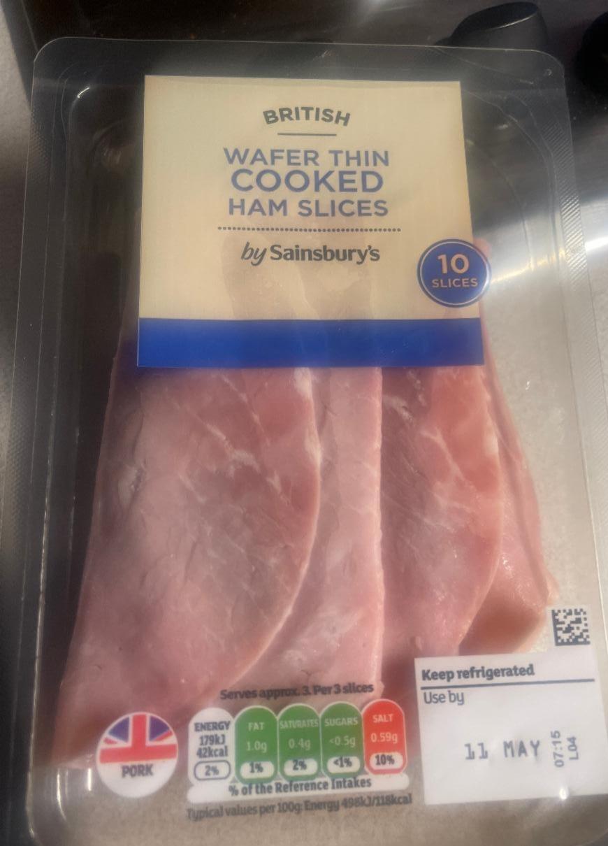 Fotografie - Wafer Thin Cooked Ham Slices by Sainsbury's