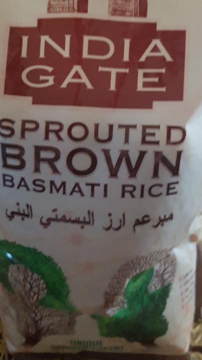 Fotografie - Sprouted Brown Basmati Rice India Gate