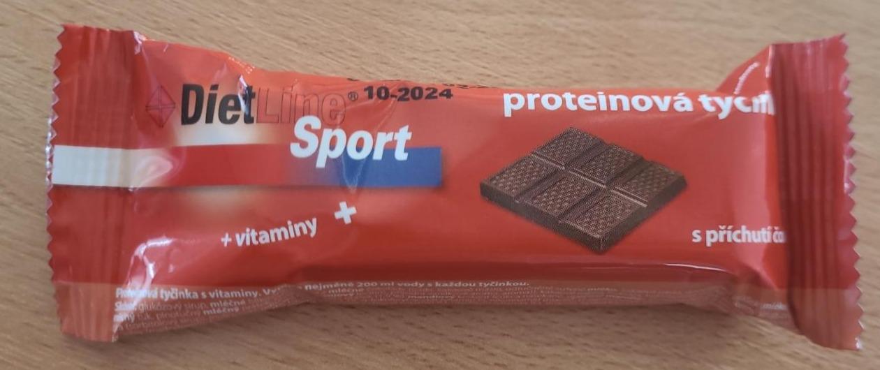 Fotografie - Sport proteinová tyčinka čokoláda DietLine