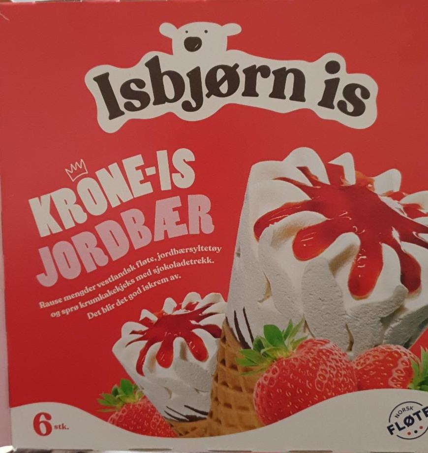 Fotografie - Krone-is Jordbær - Isbjørn Is