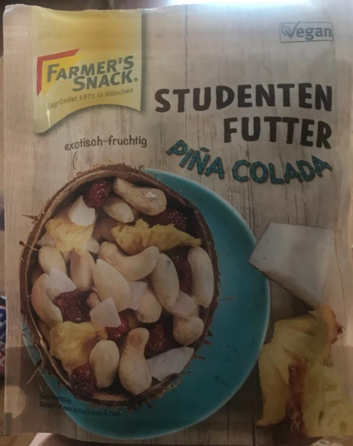 Fotografie - studenten futter pina colada Farmer's snack