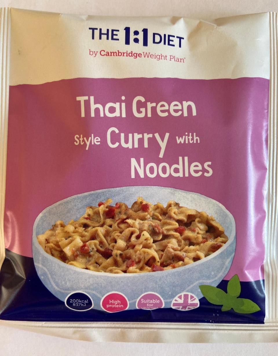 Fotografie - Thai Green style Curry with Noodles Cambridge Weight Plan