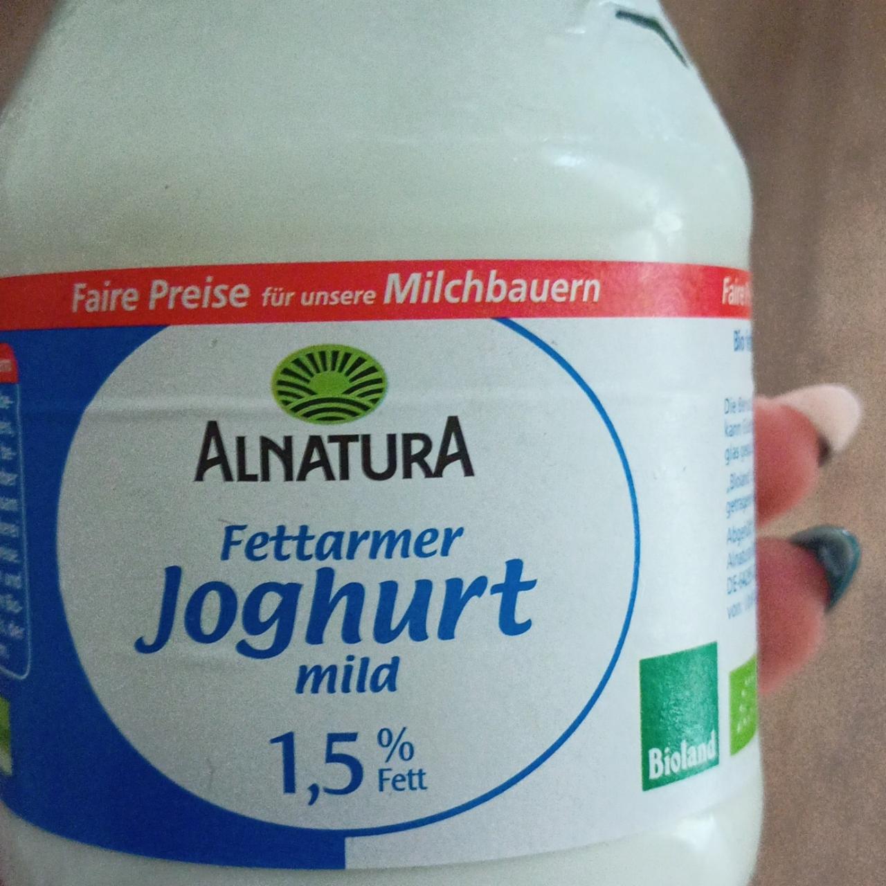Fotografie - Fettarmer Joghurt mild 1,5 % fett Alnatura