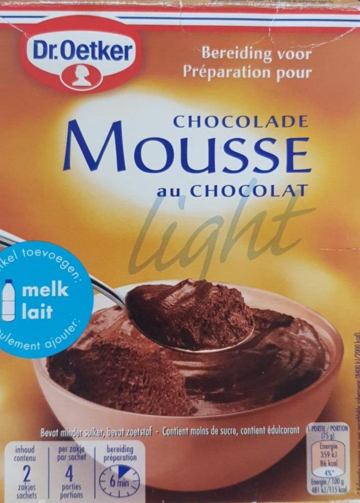 Fotografie - Mousse au Chocolat light Dr.Oetker