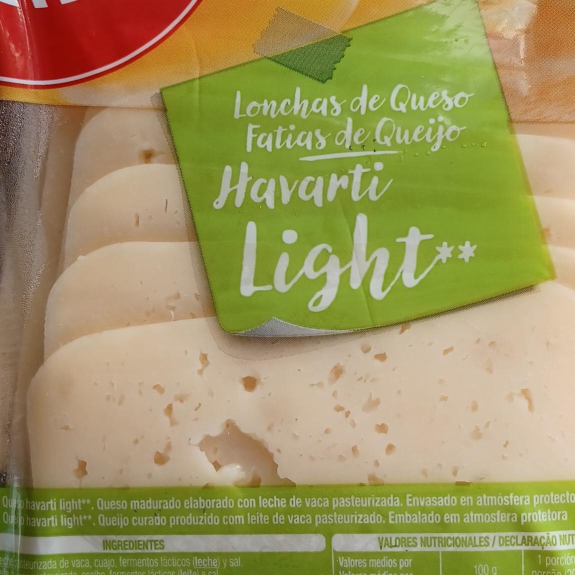 Fotografie - Lonchas de queso Havarti light Auchan