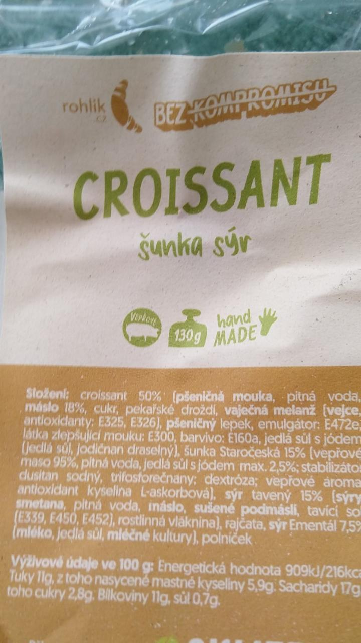 Fotografie - Croissant šunka sýr Rohlik.cz