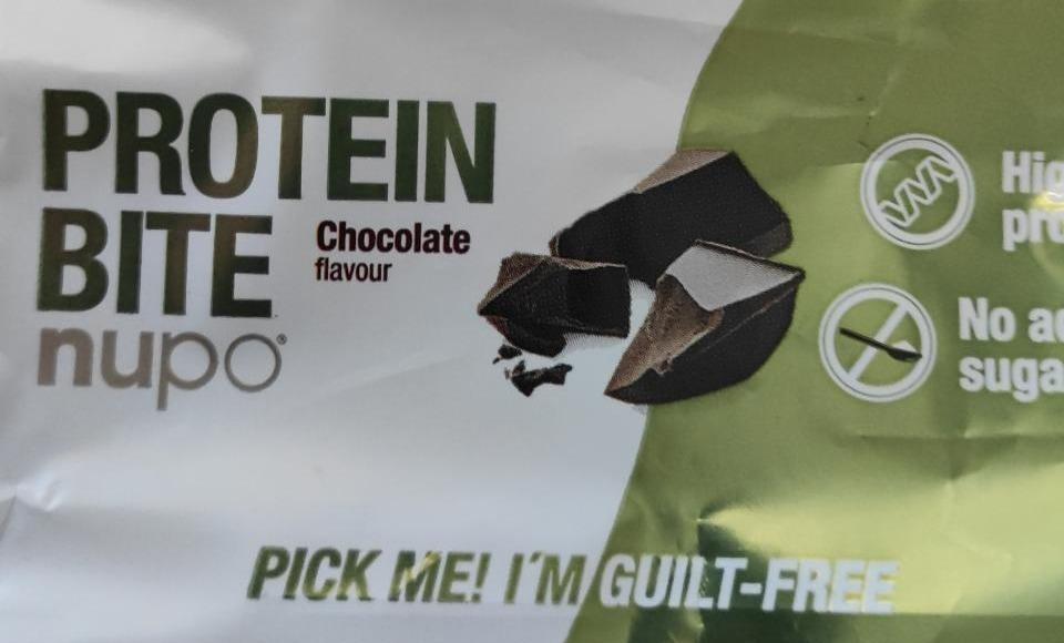 Fotografie - Protein Bite Chocolate flavour Nupo