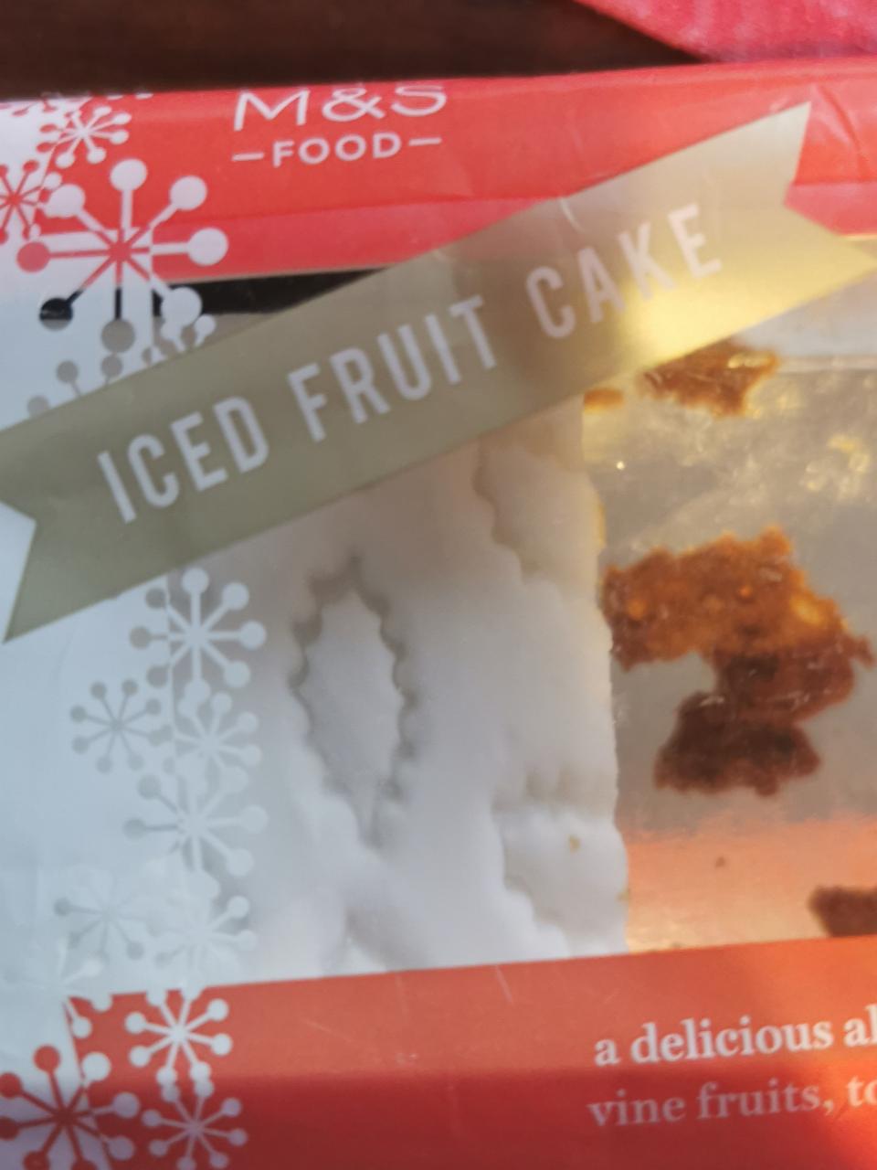 Fotografie - iced fruit cake M&S