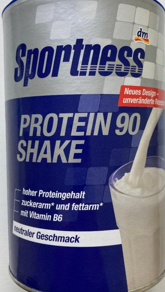 Fotografie - Sportness Protein 90 Shake Neutraler Geschmack DM