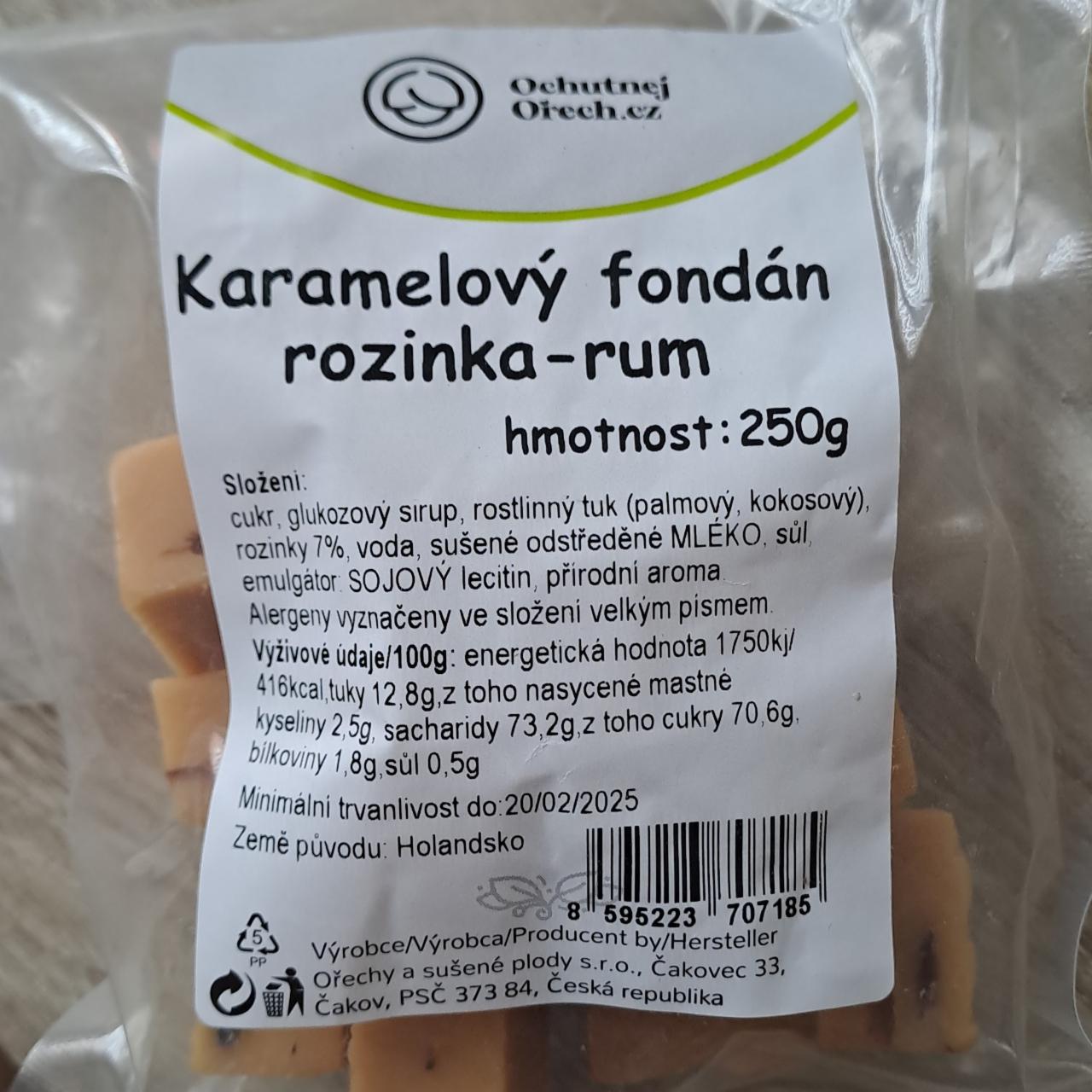 Fotografie - Karamelový fondán rozinka rum Ochutnejorech.cz