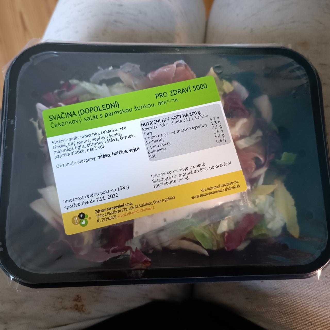 Fotografie - Čekankový salát s parmskou šunkou, dresink Zdravé stravování