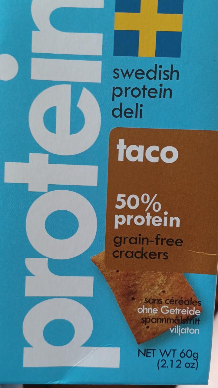 Fotografie - Swedish 50% Protein Deli Crackers Taco