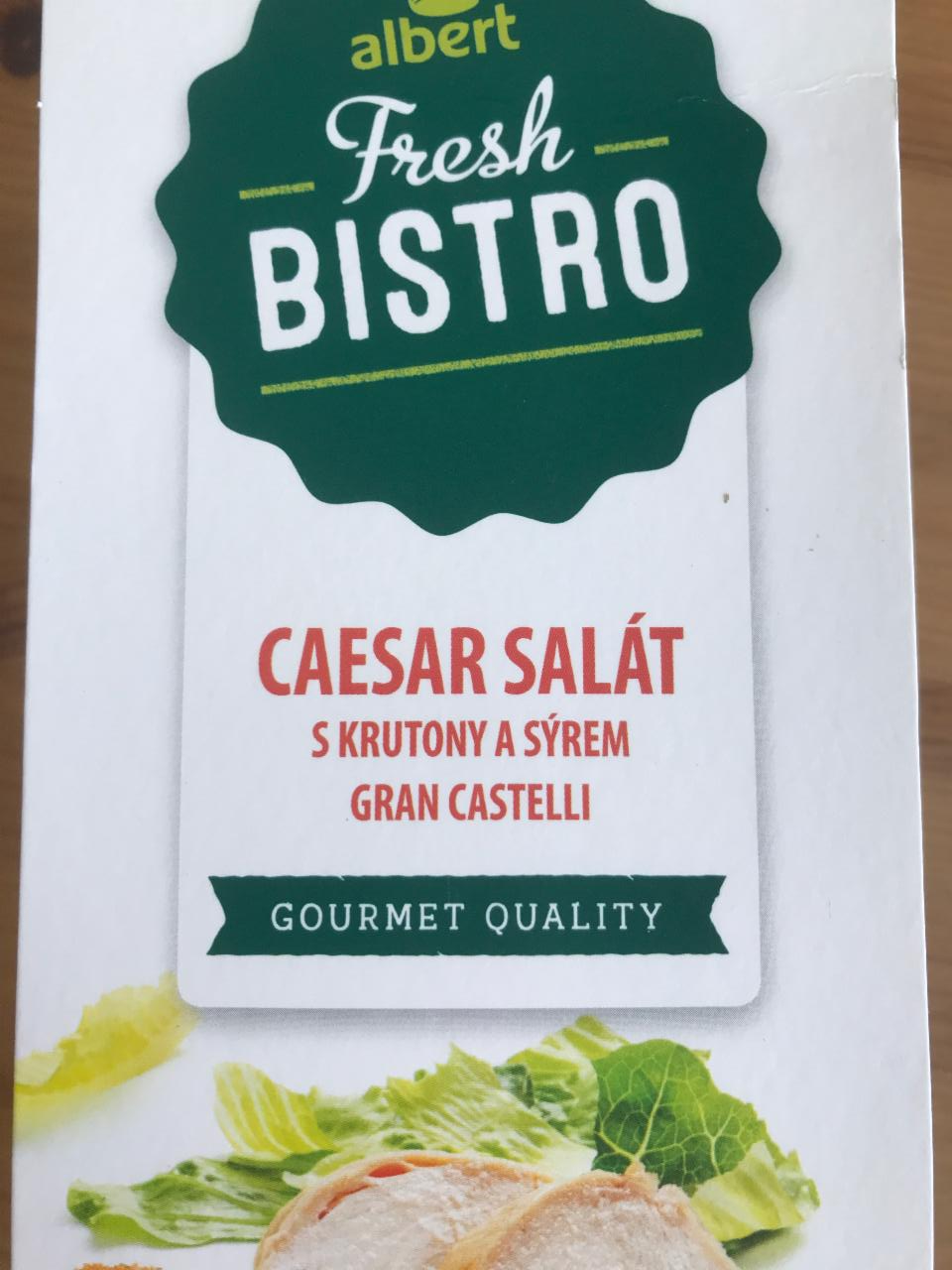 Fotografie - Caesar salát s krutony a sýrem Gran Castelli bez dresinku Albert Fresh Bistro