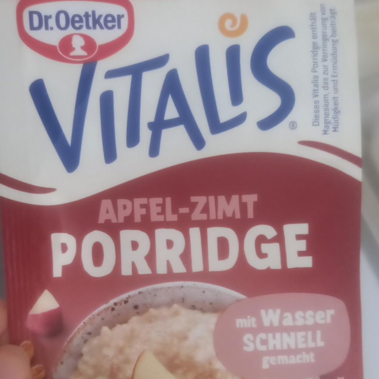 Fotografie - Vitalis Apfel-Zimt Porridge Dr.Oetker