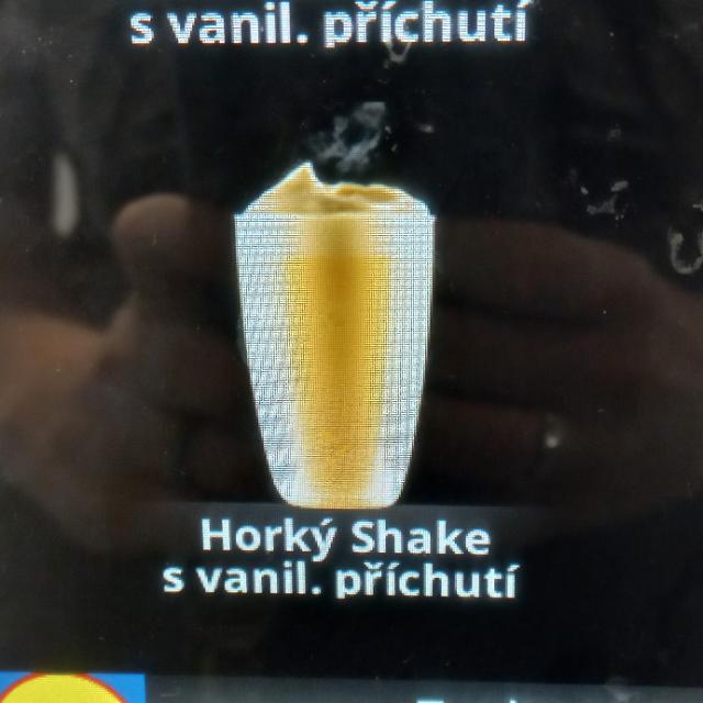 Fotografie - Horký shake s vanilkovou příchutí Lidl automat