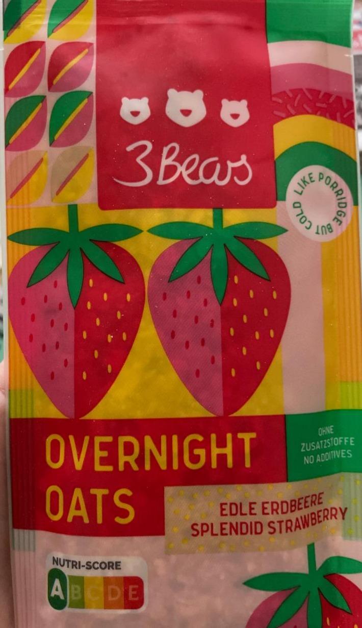 Fotografie - Overnight Oats Splended Strawberry 3 Bears
