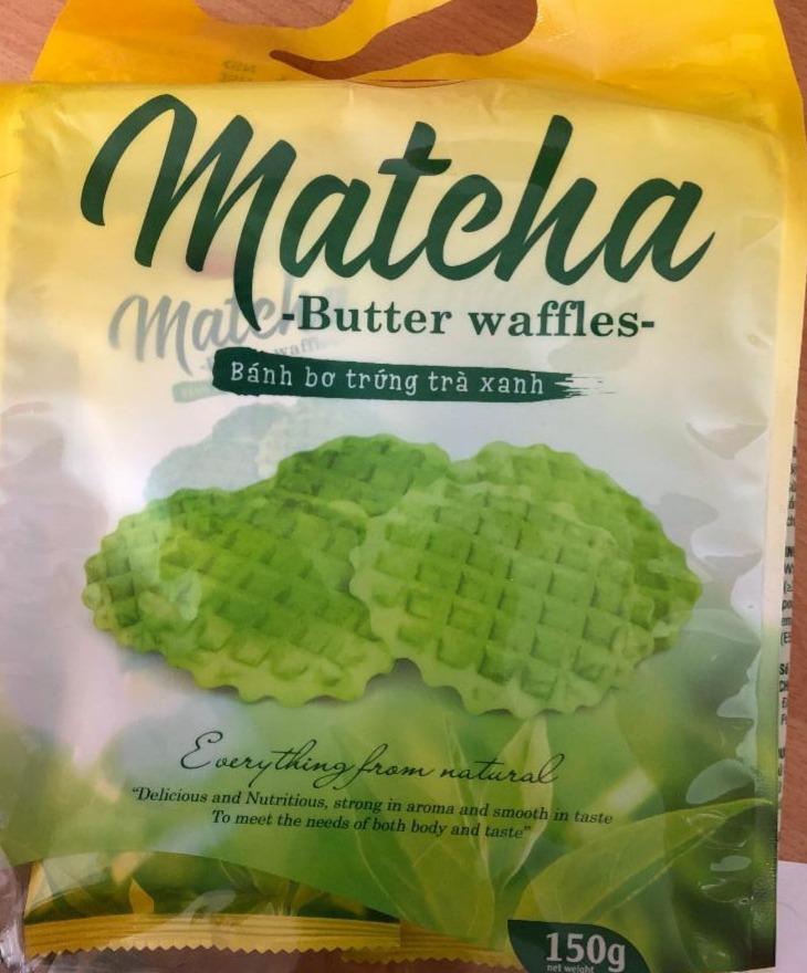 Fotografie - Matcha -butter waffles-