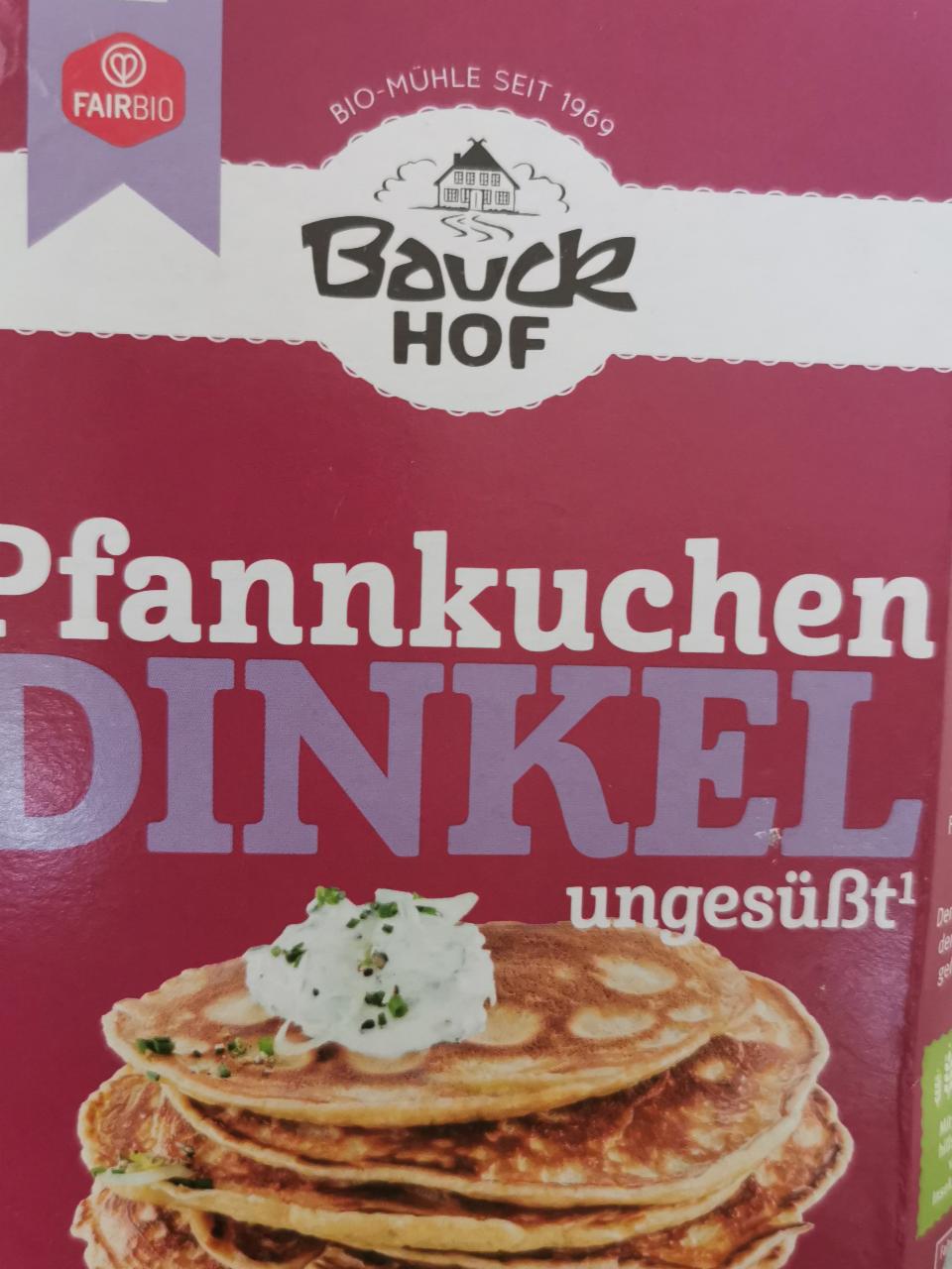 Fotografie - Bio Dinkel Pfannkuchen ungesüßt Bauckhof