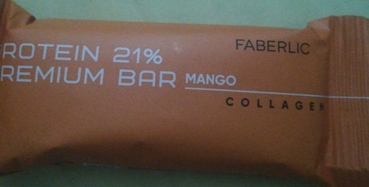 Fotografie - Protein 21% Premium Bar Collagen Mango Faberlic
