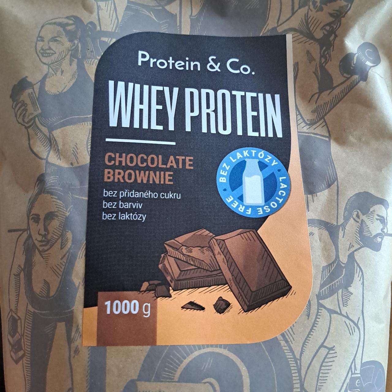 Fotografie - Whey protein Chocolate brownie bez laktózy Protein & Co.