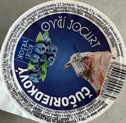 Fotografie - Ovčí jogurt čučoriedkový Kozí Vŕšok