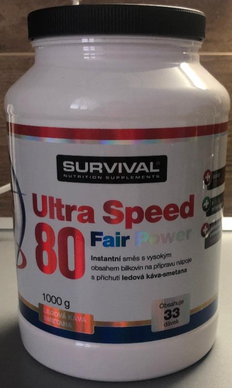 Fotografie - Ultra Speed 80 Fair Power Ledová káva-smetana Survival Nutrition