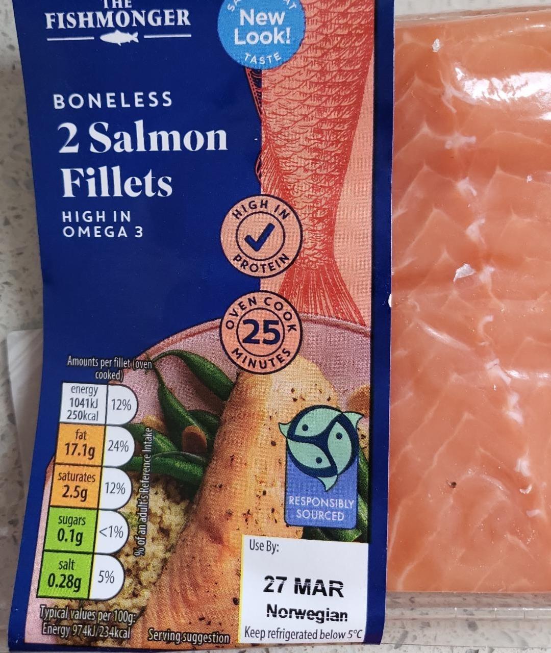 Fotografie - Boneless 2 Salmon Fillets The Fishmonger